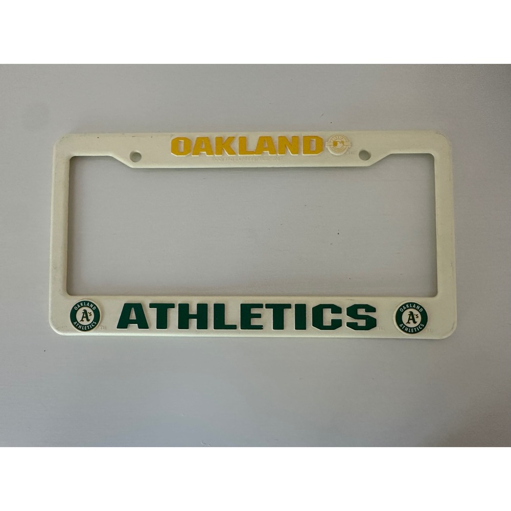 Oakland Athletics MLB License‎ Plate Frame Vintage 2007 Rico Tag Express